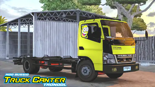 Mod Bussid Truk Canter Trondol screenshot
