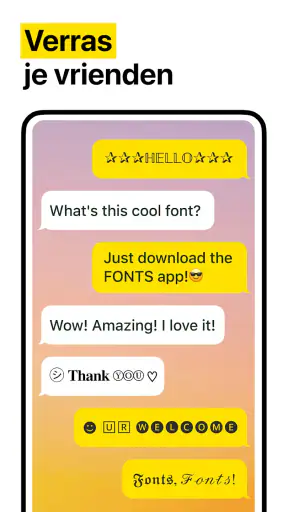 Mooie Lettertype, Toetsenbord screenshot