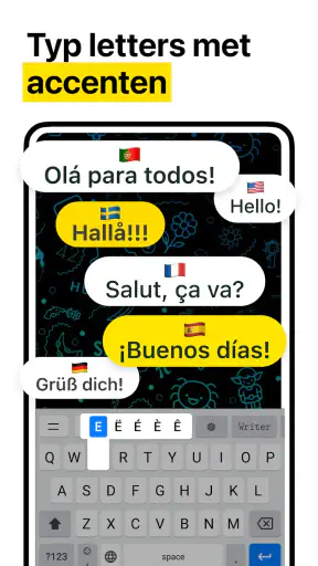 Mooie Lettertype, Toetsenbord screenshot