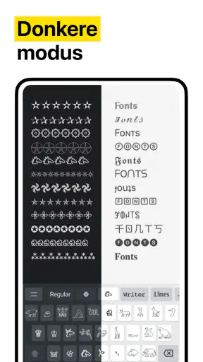 Mooie Lettertype, Toetsenbord screenshot