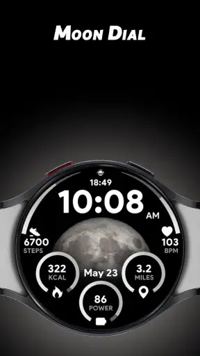 Moon Dial - Watch face screenshot
