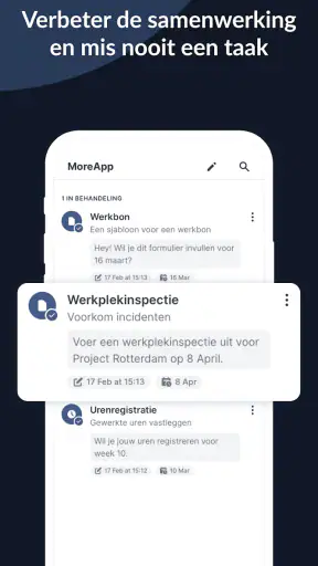 MoreApp Formulieren screenshot