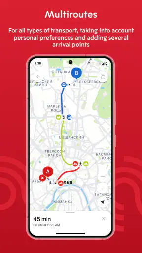 Moscow transport screenshot