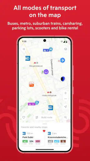 Moscow transport screenshot