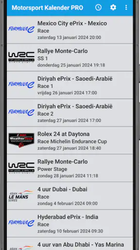 Motorsport Kalender PRO screenshot