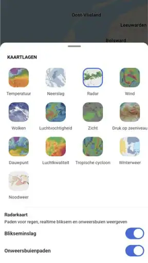 MSN weer screenshot