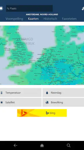 MSN weer screenshot