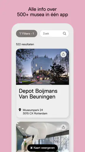Museumkaart screenshot