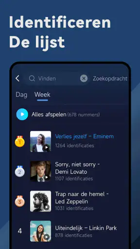 Muziek Herkenning- Song Finder screenshot