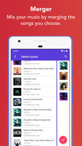 Muziekeditor screenshot