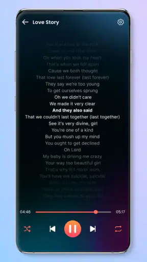 Muziekspeler screenshot