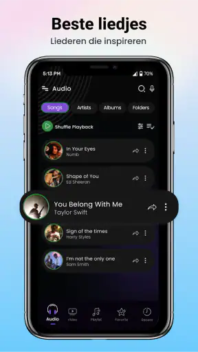 Muziekspeler en mp3-muziek screenshot