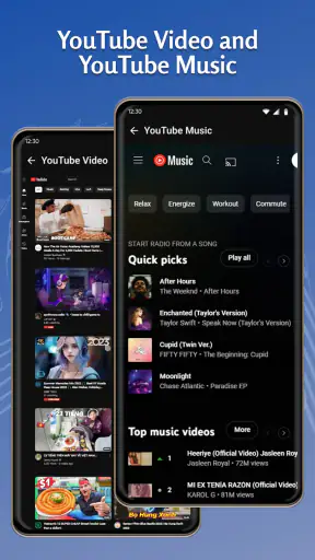 Muziekspeler en videospeler screenshot