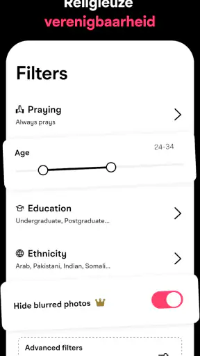 Muzz: Moslim Dating & Huwelijk screenshot