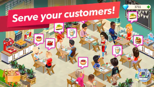 My Cafe — Restaurant-spel screenshot