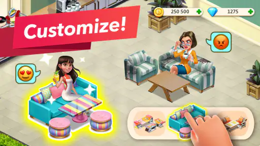 My Cafe — Restaurant-spel screenshot
