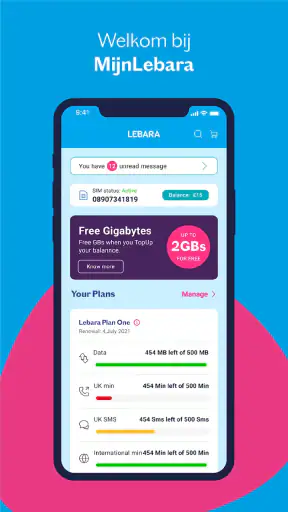 MyLebara Prepaid & Sim Only screenshot