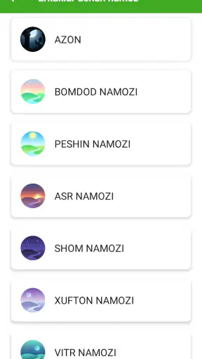 Namoz o'qishni o'rganish screenshot