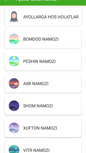 Namoz o'qishni o'rganish screenshot