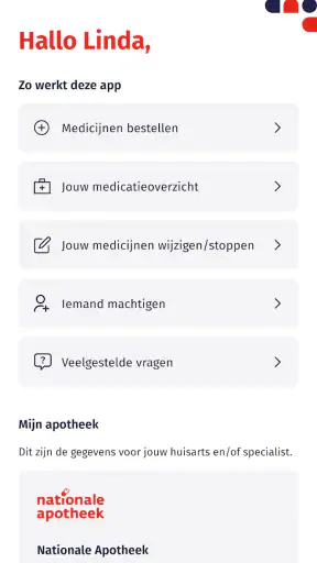 Nationale Apotheek screenshot