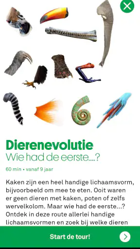 Naturalis museumapp screenshot