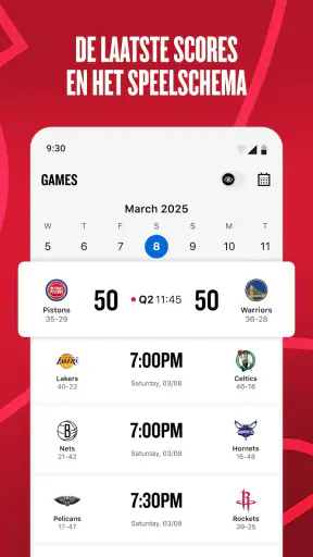 NBA: Live wedstrijden & scores screenshot