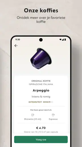 Nespresso Store screenshot