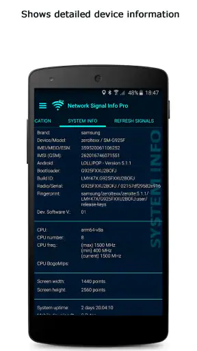 Network Signal Info Pro screenshot