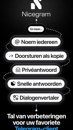 Nicegram: Onofficiële Telegram screenshot