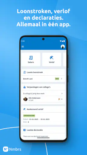 Nmbrs Medewerker app screenshot