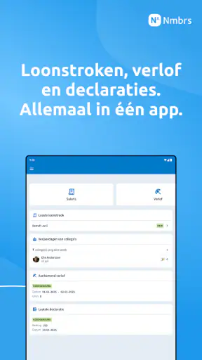 Nmbrs Medewerker app screenshot