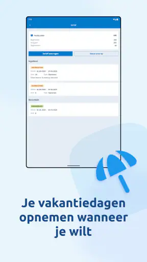 Nmbrs Medewerker app screenshot