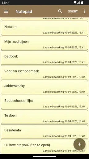 Notepad - eenvoudige notities screenshot