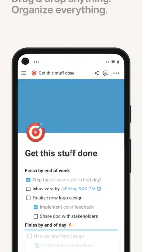 Notion: notities, taken, AI screenshot