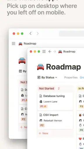 Notion: notities, taken, AI screenshot