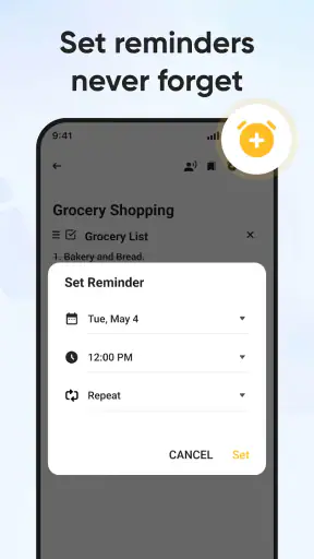 Notities: kleur kladblok app screenshot