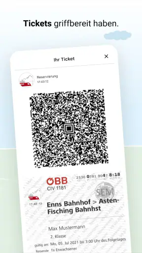 ÖBB Tickets screenshot