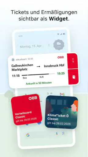 ÖBB Tickets screenshot