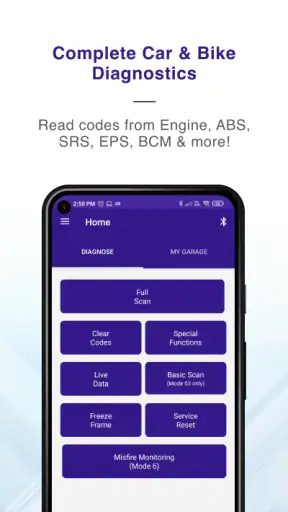 OBD Scanner ELM327: GaragePro screenshot