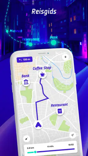 Offline kaarten, GPS screenshot