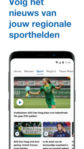 Omroep West | Nieuws | Sport | screenshot