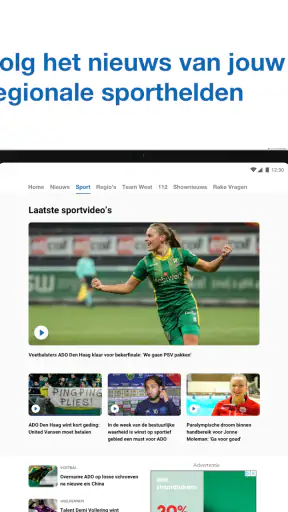 Omroep West | Nieuws | Sport | screenshot