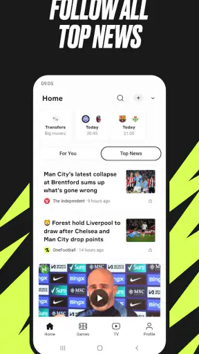 OneFootball: Football Scores screenshot