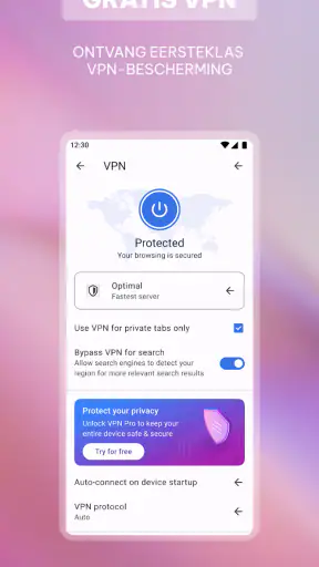 Opera-browser met AI screenshot