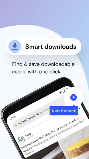 Opera Mini beta webbrowser screenshot