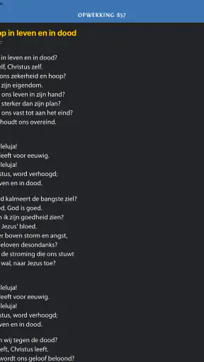 Opwekkingsliederen screenshot