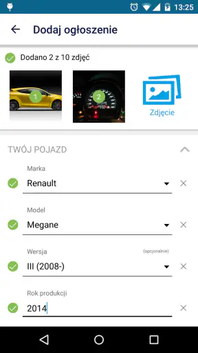 OTOMOTO screenshot