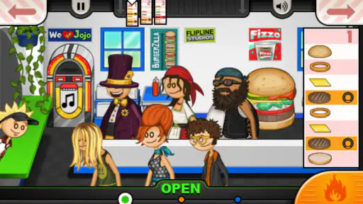 Papa's Burgeria To Go! screenshot