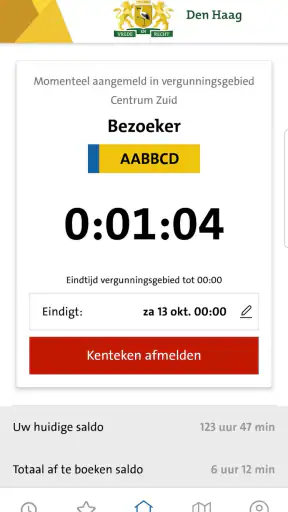 Parkeren Den Haag screenshot