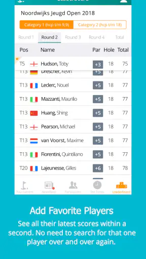PARROW - Live Golf Scoring screenshot